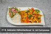 21B 21B. Rote Curry Soße mit Hühnerfleisch (leicht scharf)